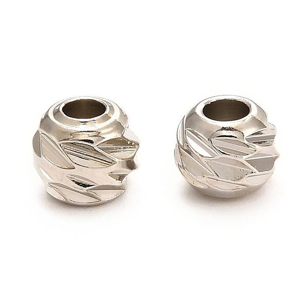 Brass Corrugated Beads
