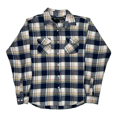 Hawks Bay Checked Flannel Shirt - XL Multicoloured Cotton