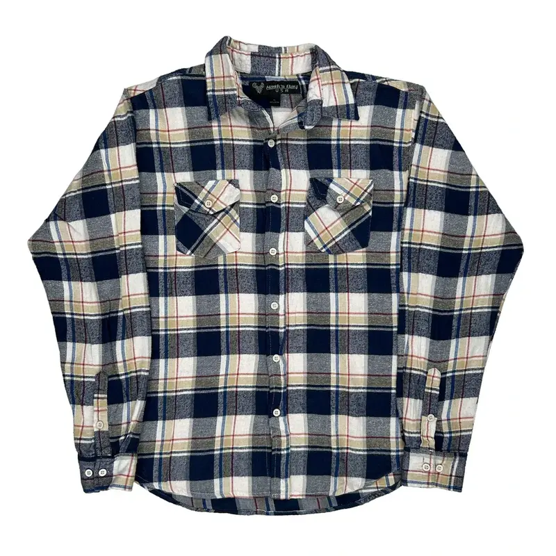 Hawks Bay Checked Flannel Shirt - XL Multicoloured Cotton