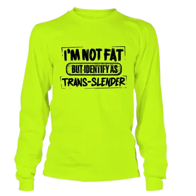 TransSlender - Long Sleeve Safety Yellow Hi-Vis T-Shirt