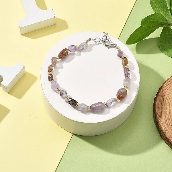 Natural Auralite Beads Bracelets for Women