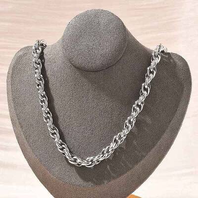 304 Stainless Steel Rope Chain Necklaces for Women Men