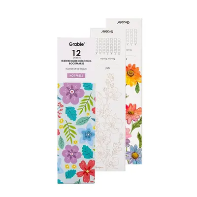 Grabie 12 Sheets 140LB Watercolor Coloring Bookmarks, TikTokShopRestock, FallFreshness