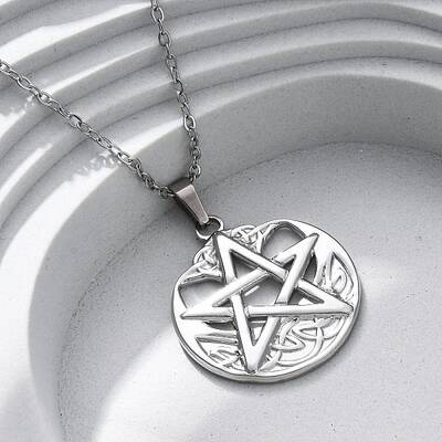 Viking Pentagram 304 Stainless Steel Pendant Necklaces