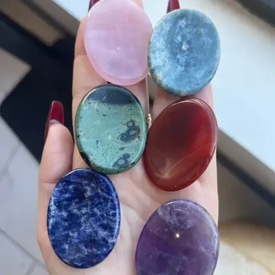 Worry Stones - Choose 2 Unique Crystals in Assorted Colors for Your Worry Relief