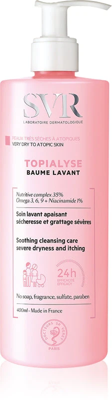 SVR Topialisi Soothing Cleansing Balm Dryness and Severe Scratching 400ml
