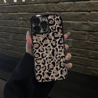 Leopard Pattern Camera Lens Protective Case for iPhone 16 Case 15 Pro Max Case 14 13 12 11 XR XS Plus Fashion Shockproof Drop...