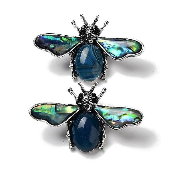 Tibetan Style Alloy Insect Brooches