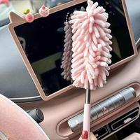 Compact Car Duster Brush, Extendable Microfiber Dusting Tool with Ergonomic Comfortable Handle for Effortless Home and Auto I...