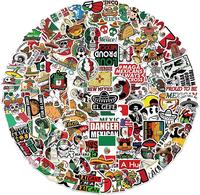 100-Piece Mexican Parody Sticker Pack – Durable 3mm Waterproof Vinyl, All-Season & Dishwasher-Safe Funny Decorative Sticker...