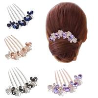 Rhinestone Butterfly Design Hair Pin, 4 Counts/set Elegant Hair Accessories for Women & Girls, Fashionable Hair Accessories...