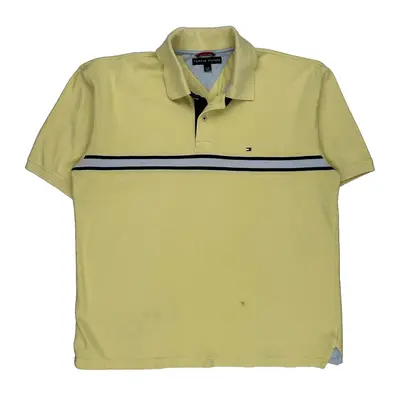 Tommy Hilfiger Polo Shirt - XL Yellow Cotton | Size: x-large