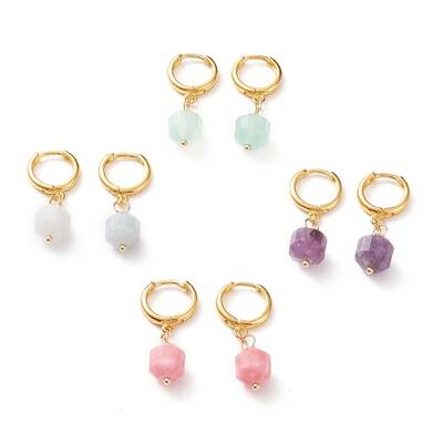 Brass Huggie Hoop Earrings