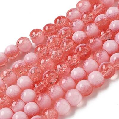 Crackle Glass Beads Strands
