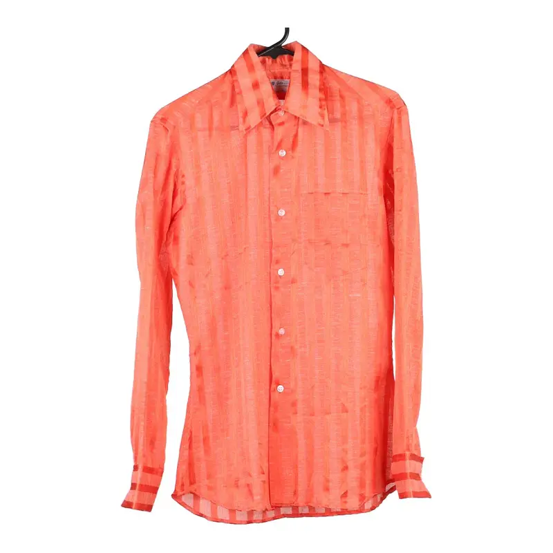 Gala Striped Shirt - Medium Orange Viscose Blend