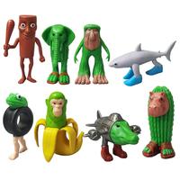 8pcs 1 Set Italian Brainrot Plastic Toy Action Figure,Tung Tung Tung Sahur Tralalero Tralala Decorative, Desktop Ornaments, C...