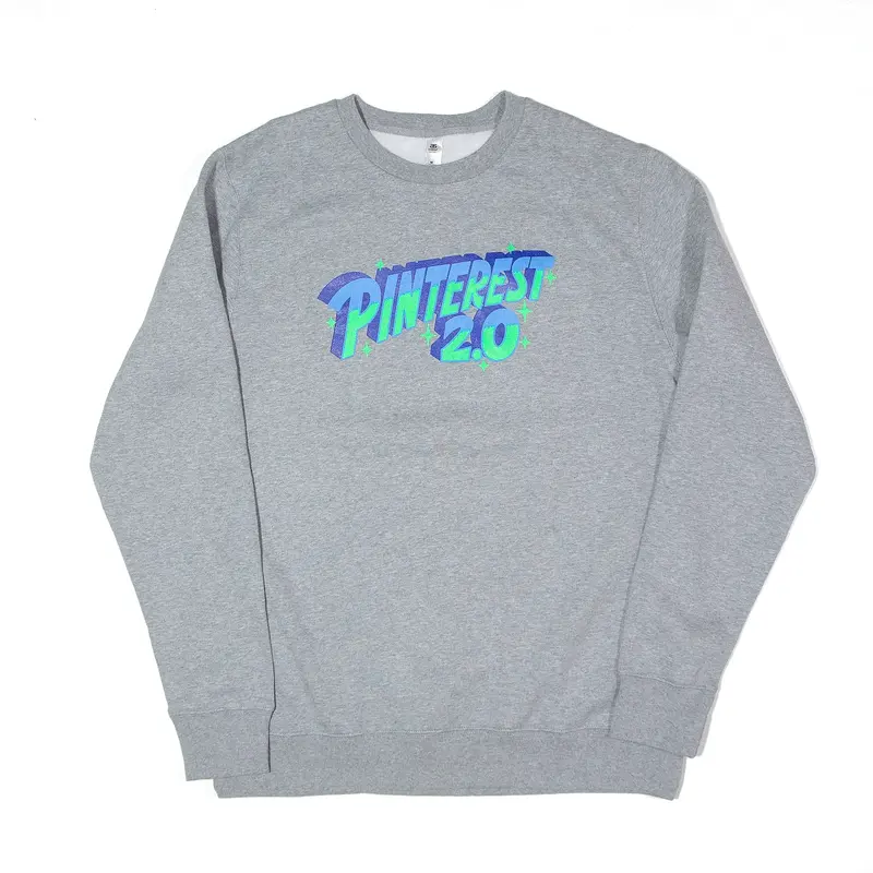 AS COLOUR UNITED Pinterest 2 0 Sweatshirt Grey Mens M