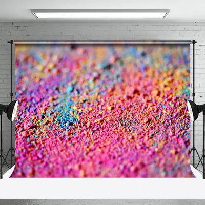 Colorful Pigment Granules Texture Bokeh Backdrop - Aperturee