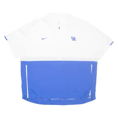 NIKE Lightweight Short Sleeve Mens Anorak Jacket White 2XL