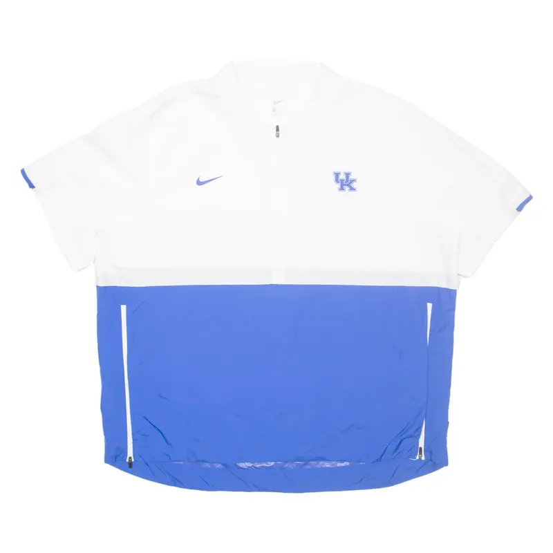 NIKE Lightweight Short Sleeve Mens Anorak Jacket White 2XL