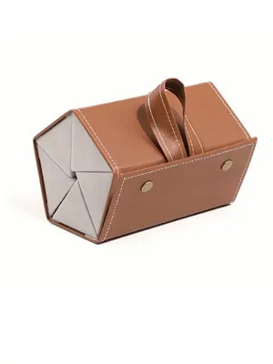 Men's Brown Nylon Zipper Belt Bag with Charm, Lightweight Casual Chest Bag, Plain Color Bag, 2025 Casual Trendy Versatile Dai...