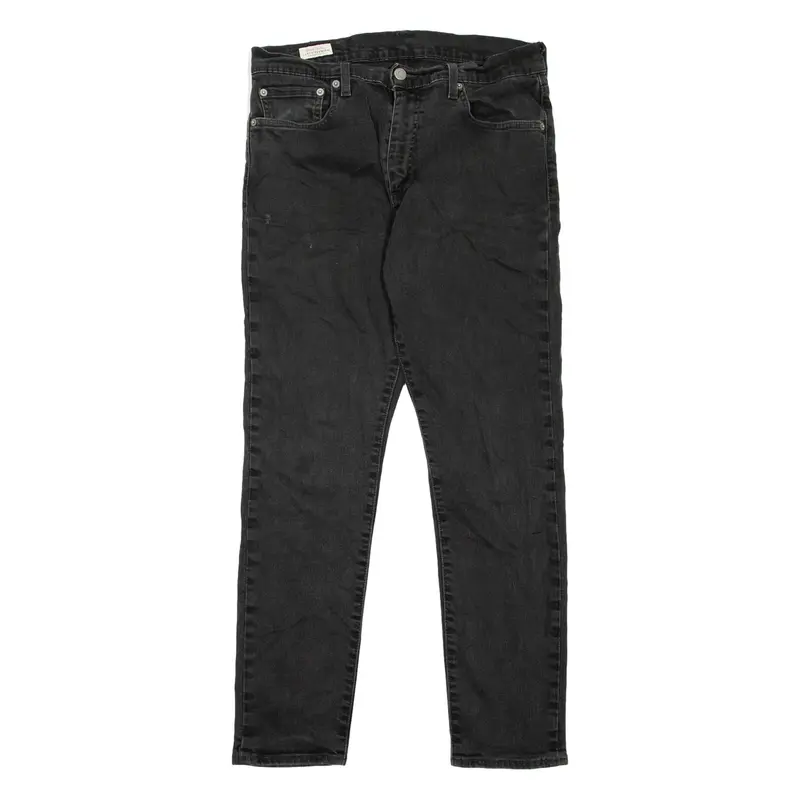 LEVI'S 512 BIG E Jeans Mens Black Slim Tapered W32 L30