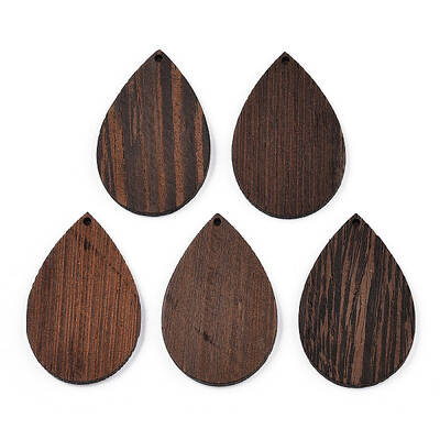 Natural Wenge Wood Pendants