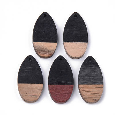 Resin & Walnut Wood Pendants