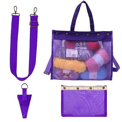 PVC Shoulder Yarn Storage Bag