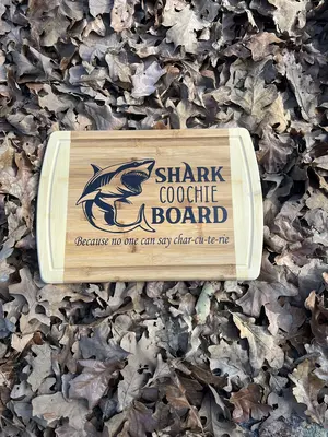 Charcuterie Board - Shark Coochie Board - Funny Charcuterie Board, Kitchen Home Decor, Dinner with Friends Entertaining Plate...