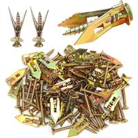 40PCS-Self-Drilling Drywall Anchor Kit with Screws - 12x30mm, No Drilling Needed, Supports Up to 66 lbs - Perfect for Organiz...