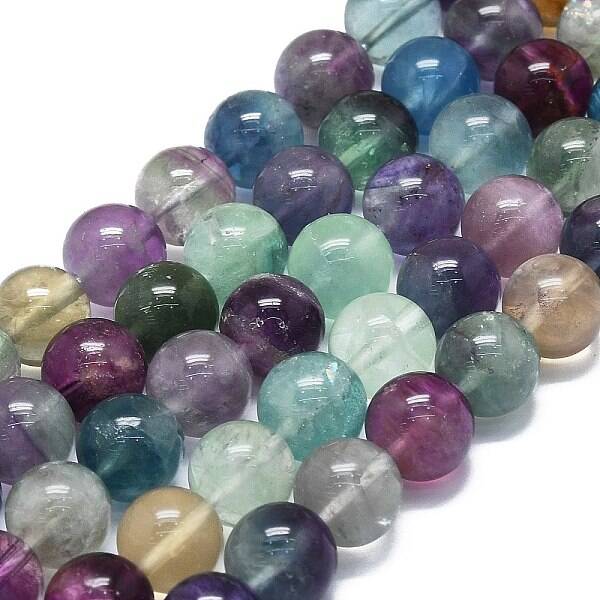 Natural Fluorite Beads Strands
