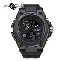 SilverMelody Trendy Design 2024 New Arrival Alarm Mode Sports Hand Clock For Men Analog Digital Display Fashion Watch