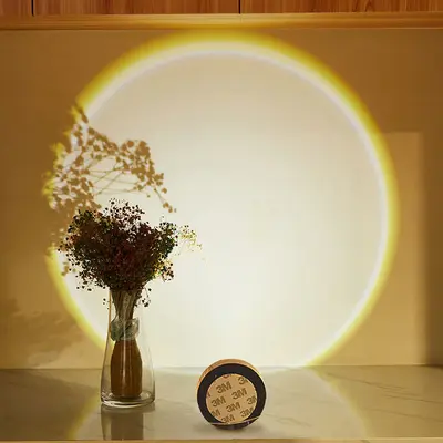 Led Lights Wireless Closet Kitchen Lights Under Furniture Battery Powered Sunset Nightlight Wall Lamp Bedroom Decoration Cabi...