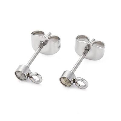 304 Stainless Steel Stud Earring Findings