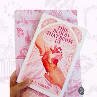 This Blood that Binds TBTBU #1 Us Book One Original Cover Signed Copy Bundle with Character Art Sticker, Bookmark & Special M...