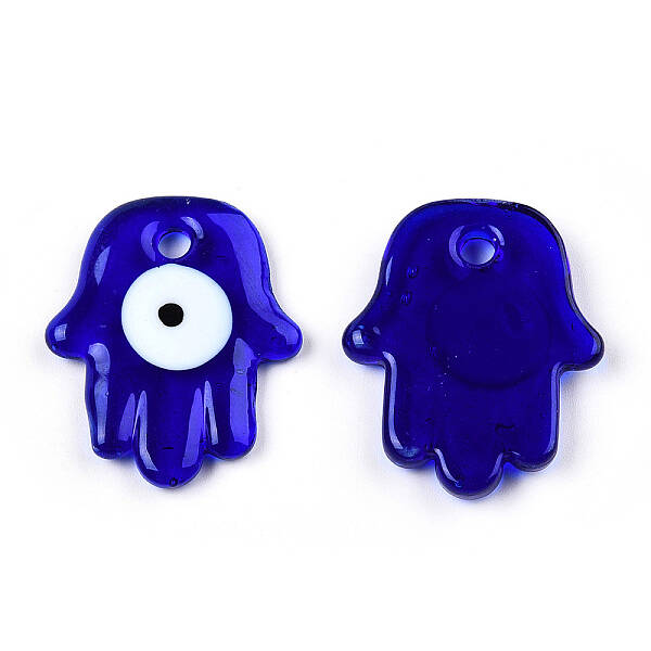 Transparent Handmade Lampwork Pendants