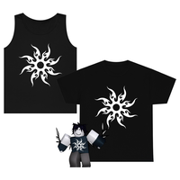 Forsaken Two Time Shirt, Roblox Cosplay Tee, Frame Roblox Spawn Base Point T-Shirt Tee Y2K Tiktok Slogan Emo, Short Sleeve Cr...