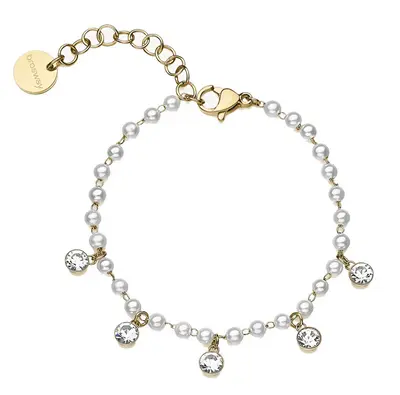 Brosway Braccialetto Placcato Oro Con Perle Chant Bah88