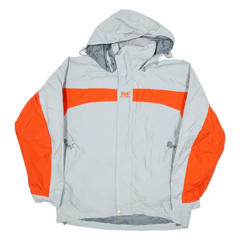 HELLY HANSEN Mens Ski Coat Grey Hooded S