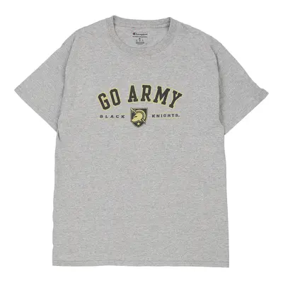 Black Knights Champion NCAA T-Shirt - Medium Grey Cotton