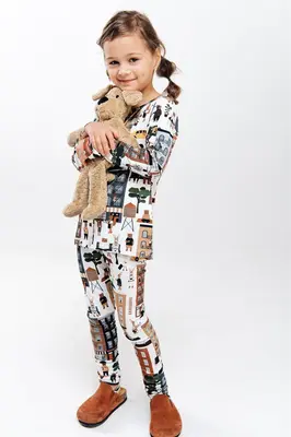 Organic cotton kids long sleeve top - New York | Size: 4-6