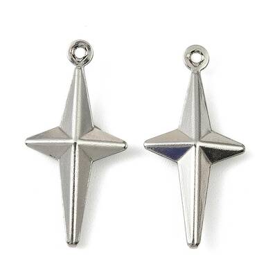 304 Stainless Steel Pendants. Star Charm