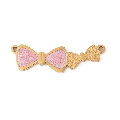 Ion Plating(IP) 304 Stainless Steel Pink Enamel Links