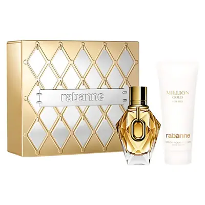 Rabanne Million Gold Women's Eau De Parfum 50ml + Body Lotion 100ml