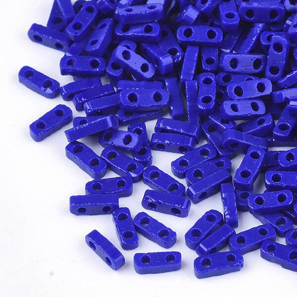 2-Hole Opaque Glass Seed Beads