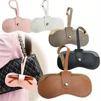 Portable Eyeglasses Bag, 1 Count Fashionable Stylish Glasses Storage Organizer Bag, Durable Protective Container for Travel a...