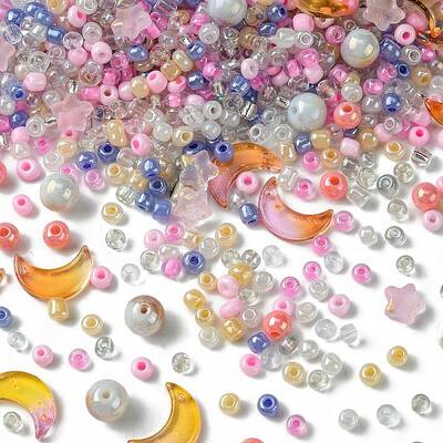 DIY Moon & Star Jewelry Making Findings Kits