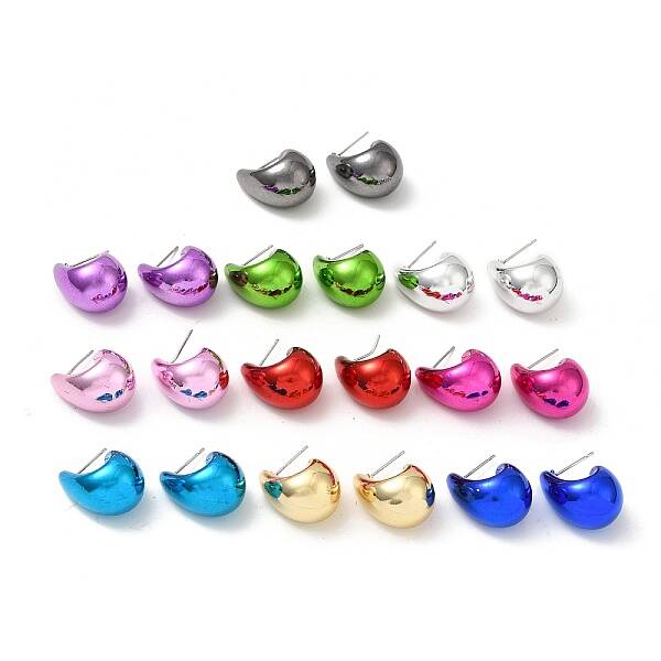 Teardrop Acrylic Stud Earrings