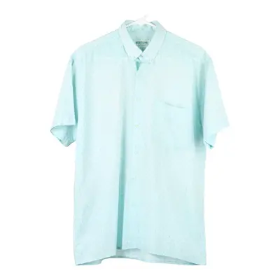 Nortons Short Sleeve Shirt - Large Blue Viscose